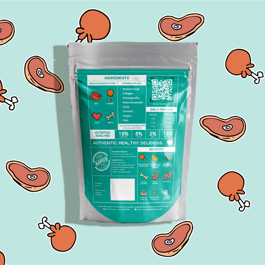 IndieCat Adult Chicken & Beef (80g Packs)