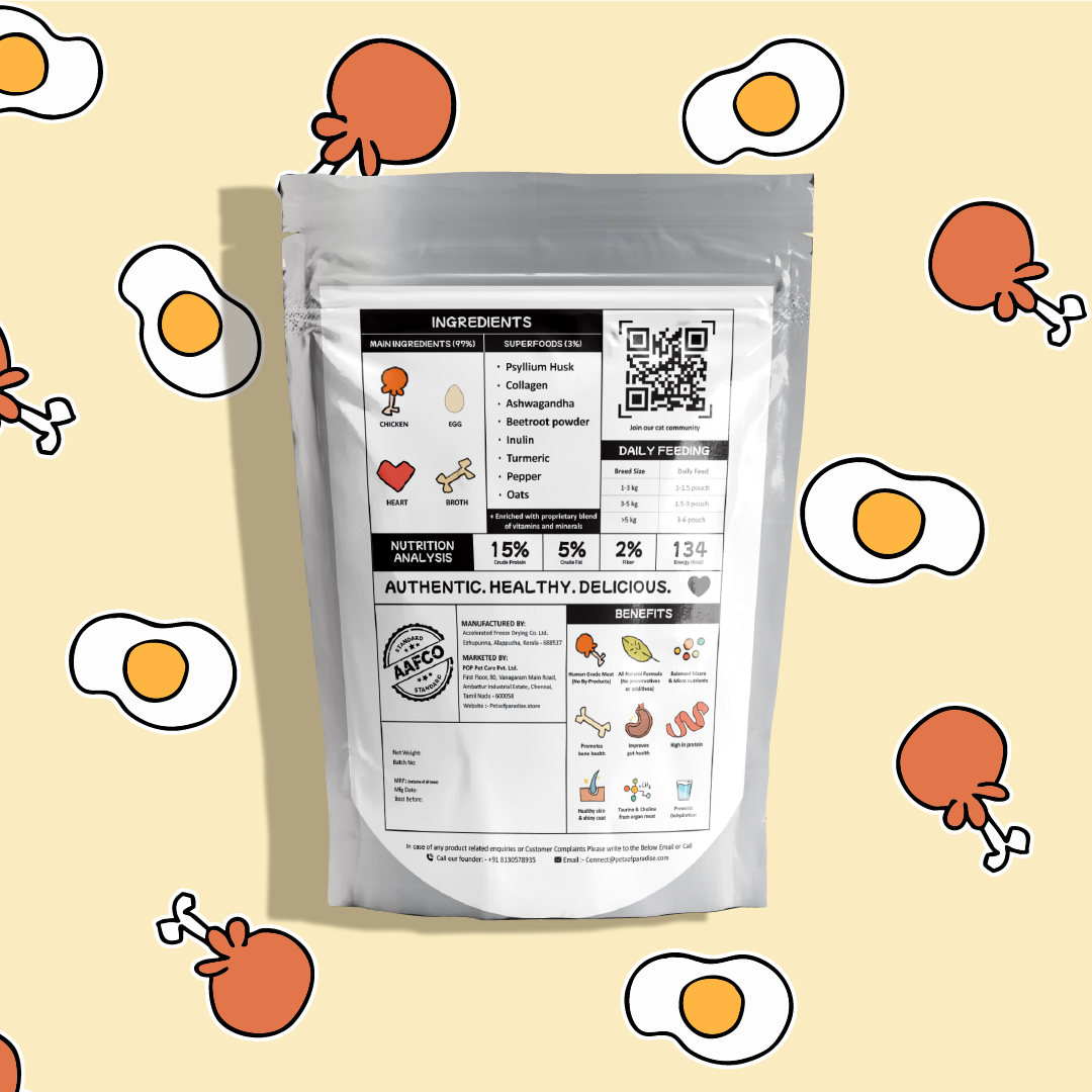 IndieCat Adult Chicken & Egg (80g Packs)