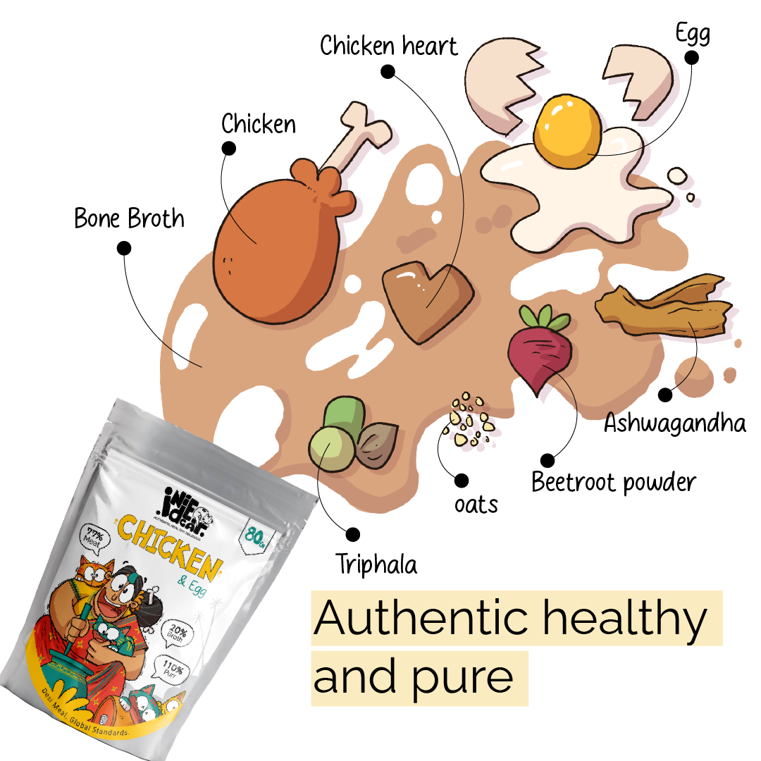 IndieCat Adult Chicken & Egg (80g Packs)