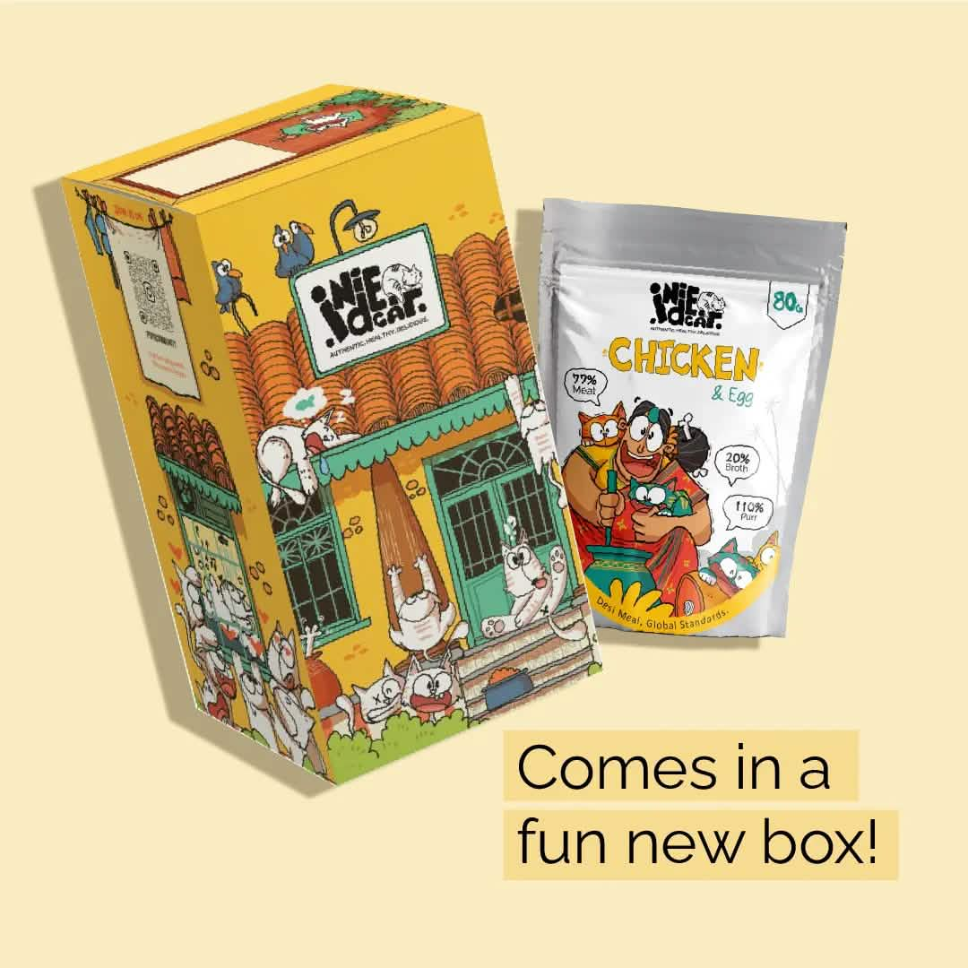 IndieCat Adult Chicken & Egg (80g Packs)