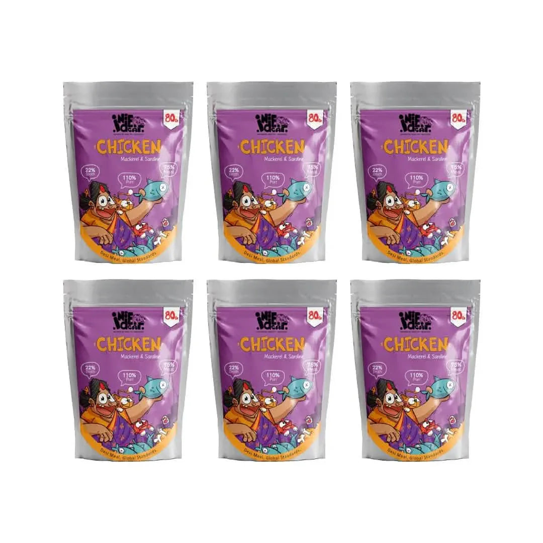 IndieCat Adult Chicken & Mackerel (80g Packs) - Pets of Paradise