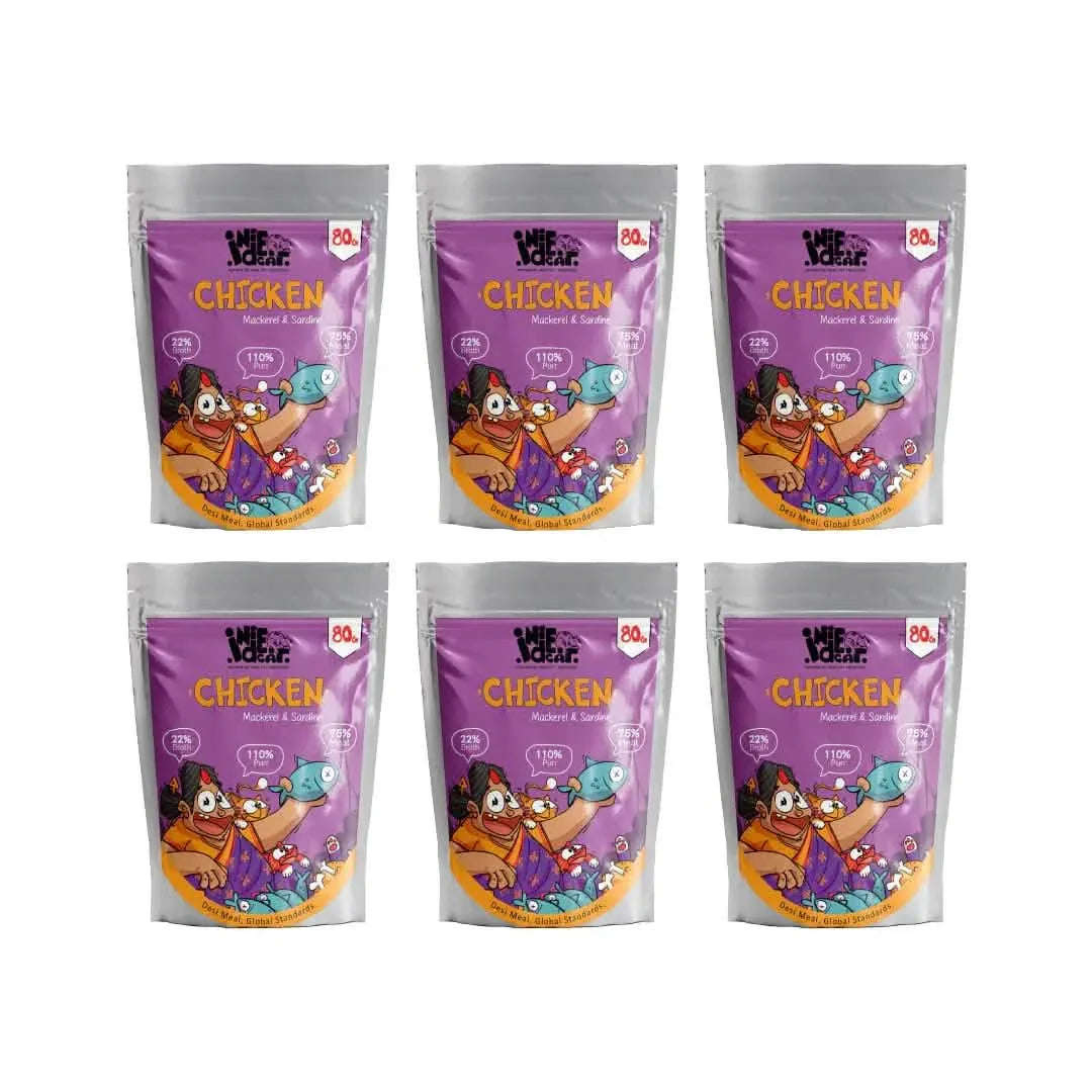 IndieCat Adult Chicken & Mackerel (80g Packs) - Pets of Paradise