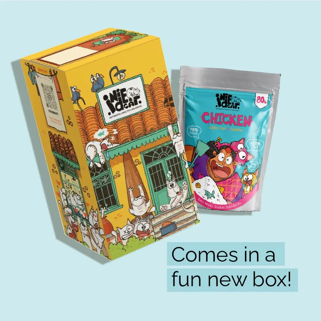 IndieCat Adult Chicken White Fish & Sardine (80g Packs)