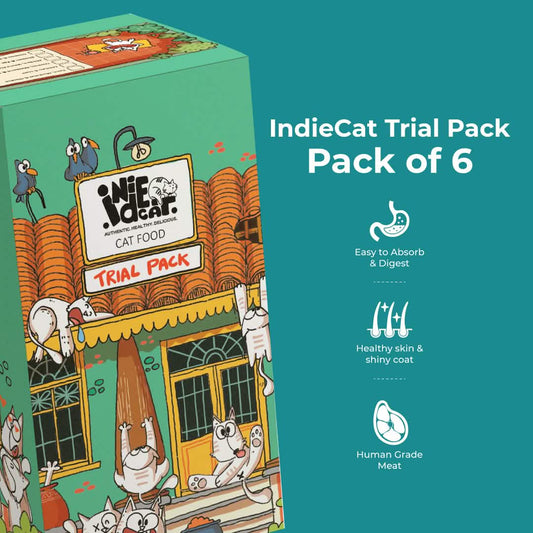 Purrkins x IndieCat Trial Variety Pack – All Flavours (80 gm x 6) Pets of Paradise