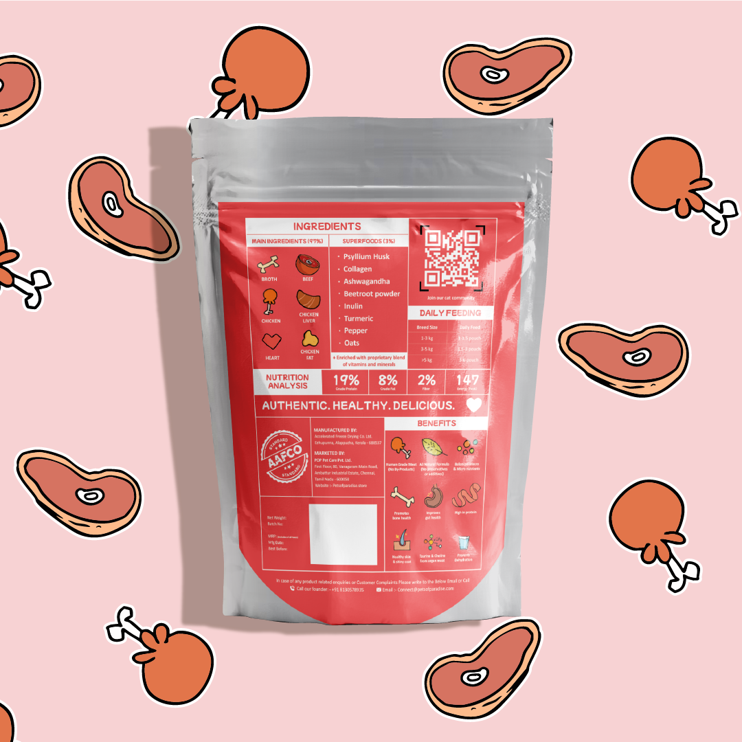 IndieCat Kitten Beef & Chicken (80g Packs)