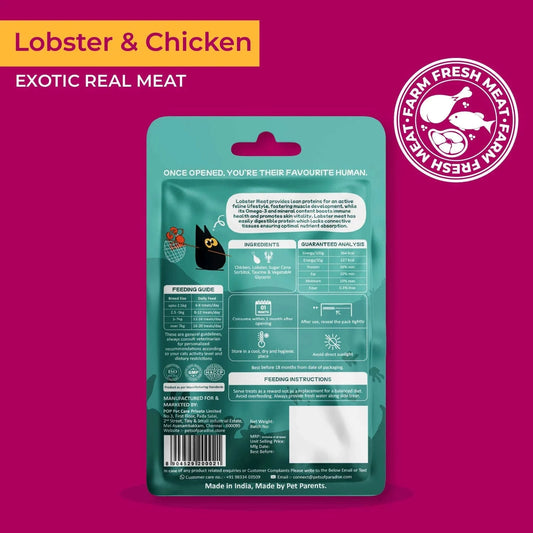 Purrkins Exotic Gourmet Treats – Lobster & Chicken | 40g Pets of Paradise