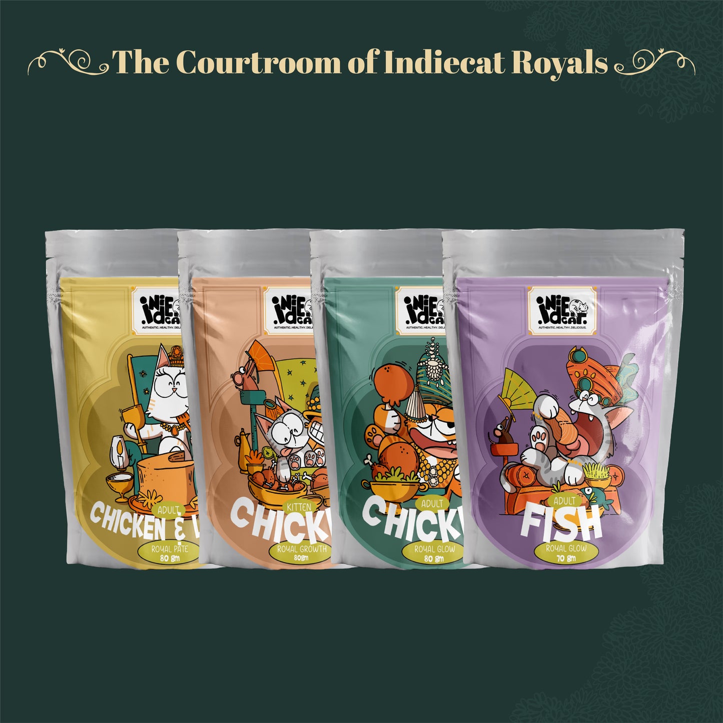 Indiecat Adult Fish Royal Glow (70g packs)