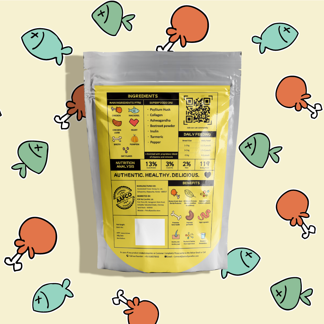 IndieCat for Senior Cats – Chicken & Mackerel (80g Packs)