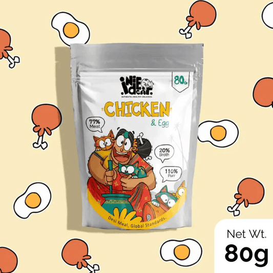 Purrkins x IndieCat Adult Chicken & Egg (80g Packs) Pets of Paradise