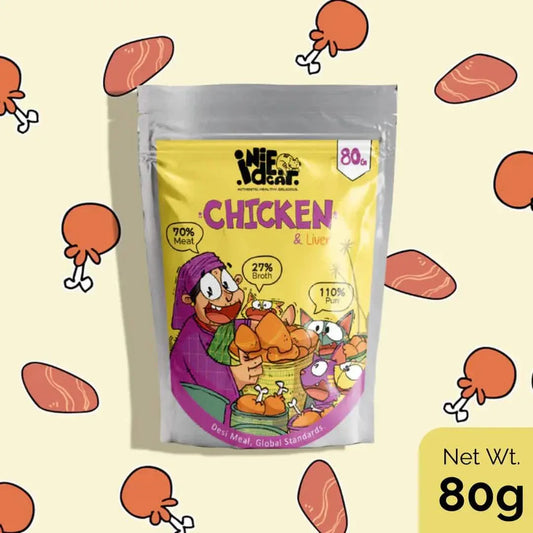 IndieCat Adult Chicken & Liver (80g Packs) - Pets of Paradise