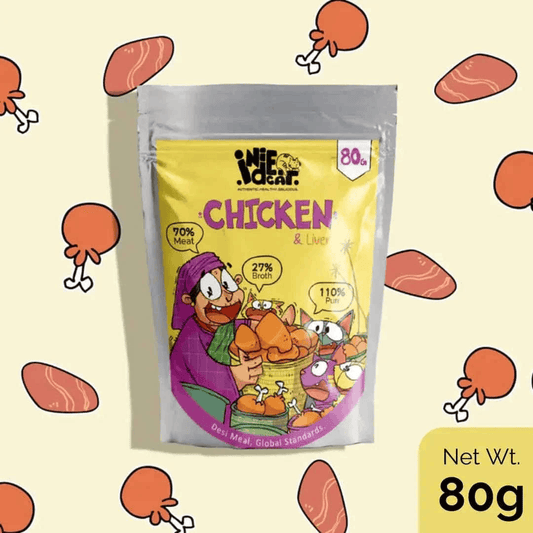 IndieCat Adult Chicken & Liver (80g Packs) - Pets of Paradise