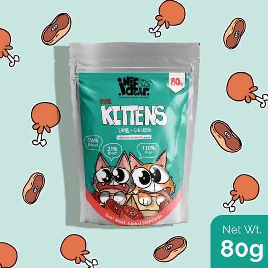 Purrkins x IndieCat for Kittens – Lamb & Chicken (80g Packs) Pets of Paradise