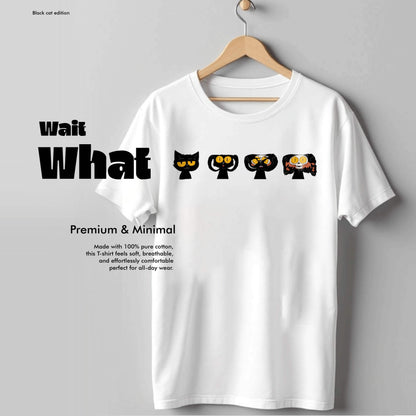 Wait What - Black Cat Edition Tshirt