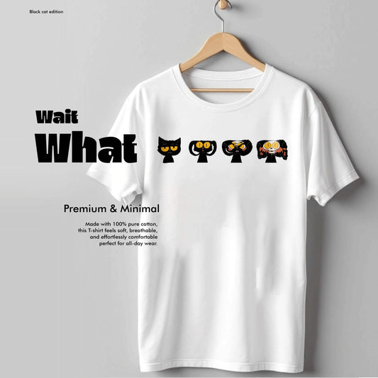 Wait What - Black Cat Edition Tshirt