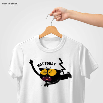 Not Today - Black Cat Edition Tshirt