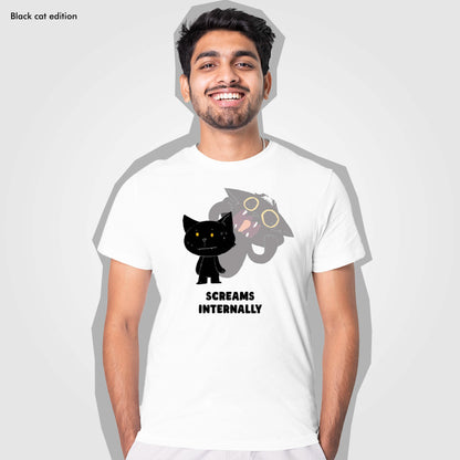 Scream Internally - Black Cat Edition Tshirt
