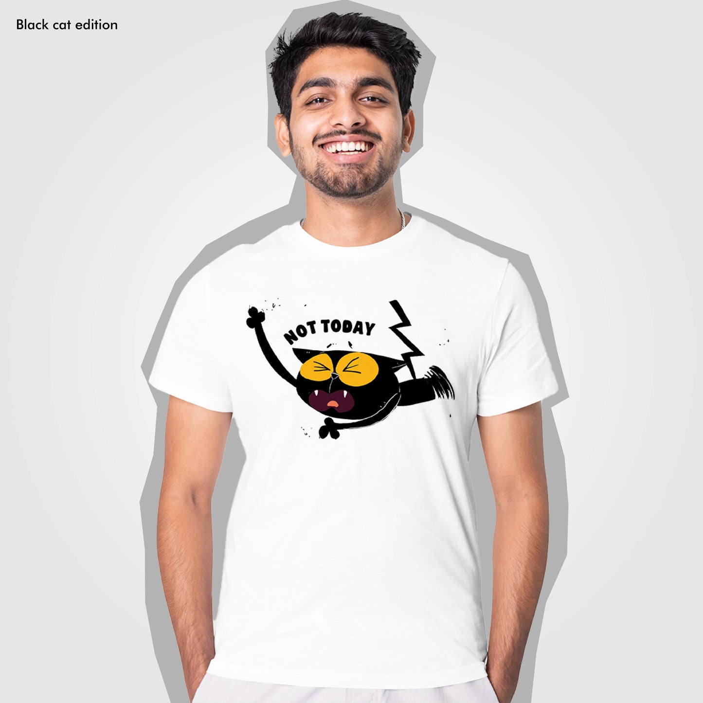 Not Today - Black Cat Edition Tshirt