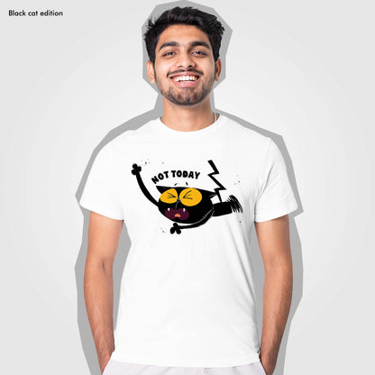 Not Today - Black Cat Edition Tshirt