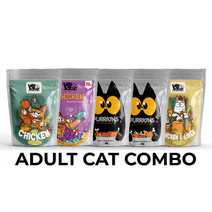 Adult Cat Combo (Pack of 15) + FREE BOWL