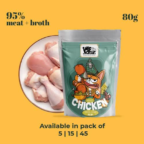 Indiecat Adult Chicken Royal Glow (80g packs)