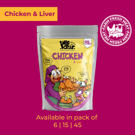 IndieCat Adult Chicken & Liver (80g Packs)
