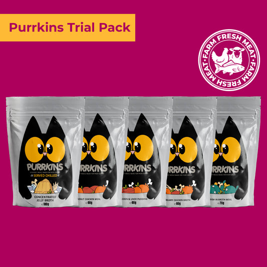 Purrkins Trial Pack - 5 Flavours