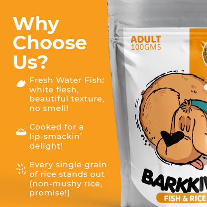 Barkkins Adult Fish & Rice Meal
