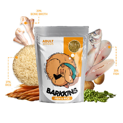Barkkins Adult Fish & Rice Meal