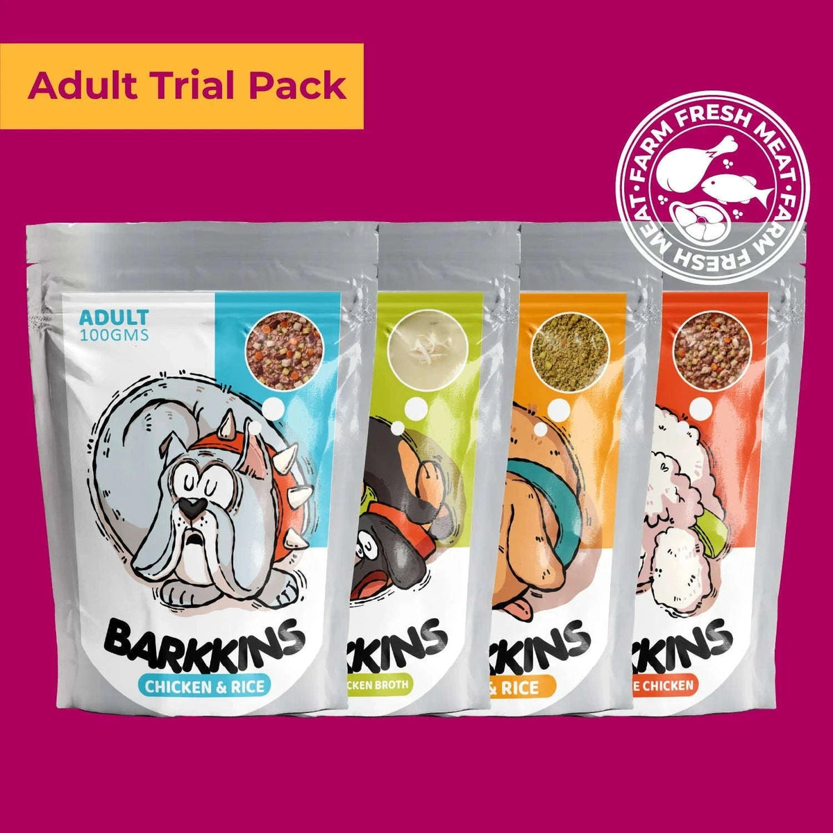 Barkkins Adult Trial Pack Pets of Paradise