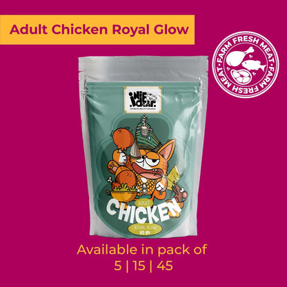 Purrkins x IndieCat Adult Chicken Royal Glow wet cat food, 80g pouch pack