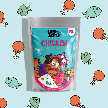 IndieCat Adult Chicken White Fish & Sardine