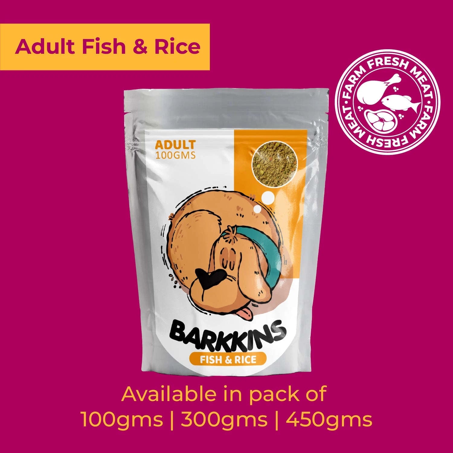 Barkkins Adult Fish & Rice Meal Pets of Paradise