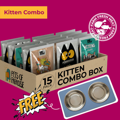 Kitten Combo (Pack of 15) + FREE BOWL