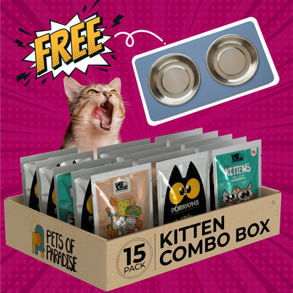 Kitten Combo (Pack of 15) + FREE BOWL