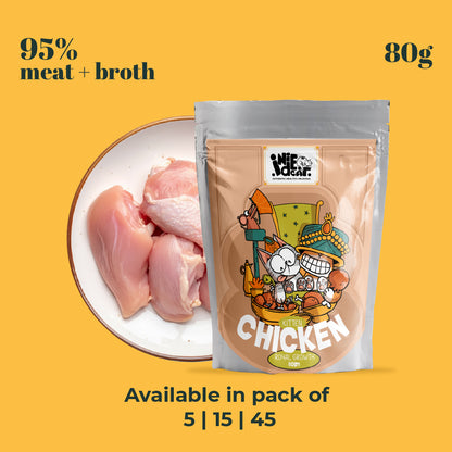 Indiecat Kitten Chicken Royal Growth (80g packs)