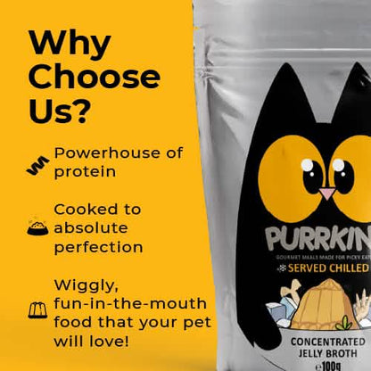 Purrkins Jelly Broth (100g Packs)