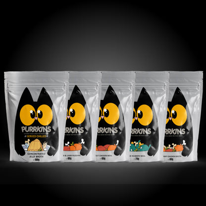 Purrkins Trial Pack - 5 Flavours
