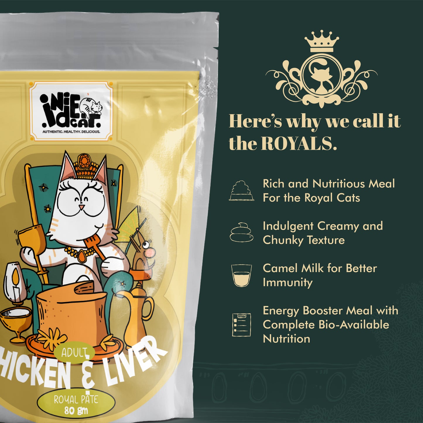 Indiecat Adult Chicken & Liver Royal Pate (80g)