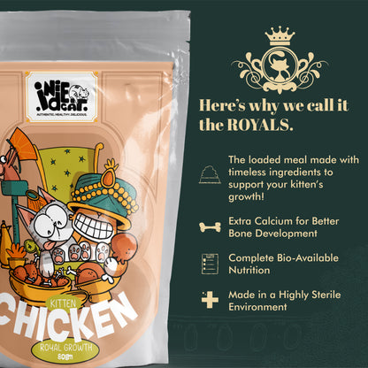 Indiecat Kitten Chicken Royal Growth (80g packs)