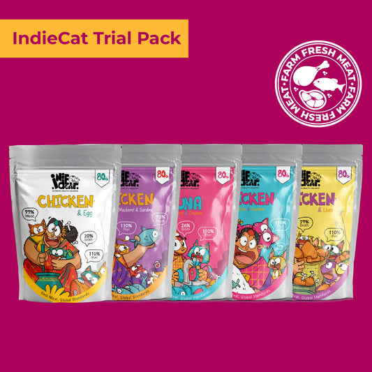 IndieCat Trial Variety Pack – All Flavours (80 gm x 6)