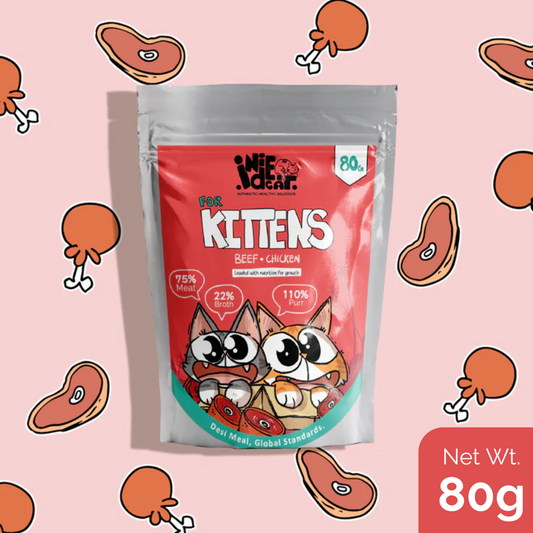 IndieCat Kitten Beef & Chicken (80g Packs)