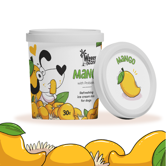 Waggy Zone Ice Cream Mix - Mango