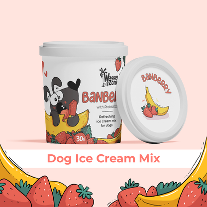 Waggy Zone Natural Doggy Ice Cream - Banberry & Mango (Pack of 4)