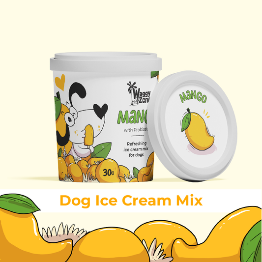 Waggy Zone Ice Cream Mix - Banberry & Mango